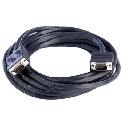 Кабель мультимедійний VGA M to VGA M 5.0m ferrite Gresso (2000700002296)