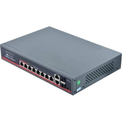 Комутатор мережевий FoxGate S5808GP-G2S2-AI (120W)