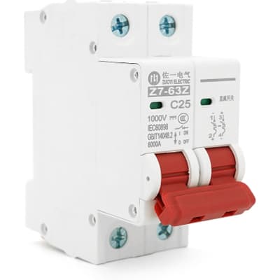 Автоматичний вимикач ZUOYI Z7-63Z 2P C25 DC500V