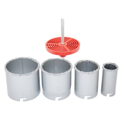 Коронка Sigma з вольфрамовим напиленням 33, 53, 67, 73 мм, основа зі свердлом (1512051)