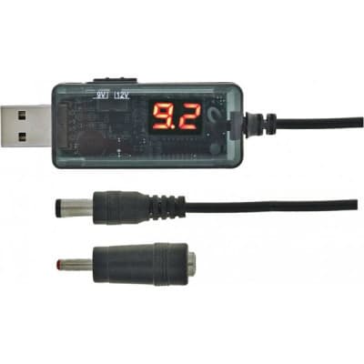 Кабель живлення USB to DC 5.5x3.5mm 9V-12V 0.8m Maxxter (UB-DC9/12-0.8M)