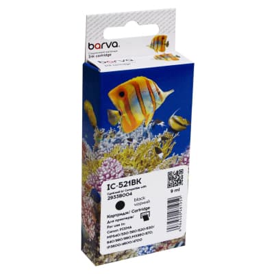 Картридж Barva Canon CLI-521BK (2933B004) 3425с (IC-521BK)