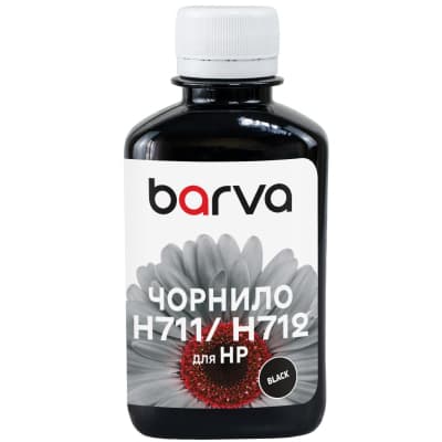 Чорнило Barva HP 711/712 180ml BK, pigment (H711-857)