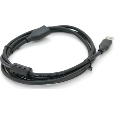 Дата кабель USB 2.0 AM/AF 1.0m black VEGGIEG (YT-AM/AF-V-U105)