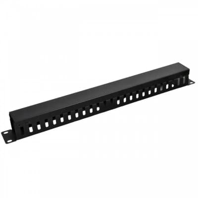 Кабельний організатор 19" 1U перфорований, 44мм Kingda (KD-CM-10)