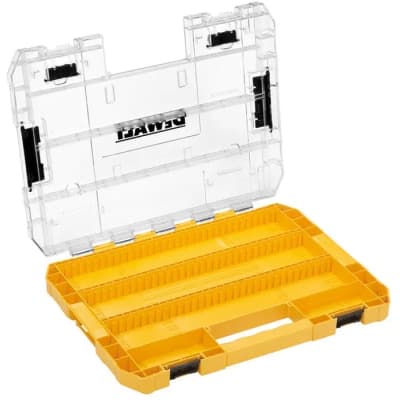 Ящик для інструментів DeWALT для біт системи TSTAK Tough Case L з футляром та касетами 8шт, розділювачі 6шт (DT70804)