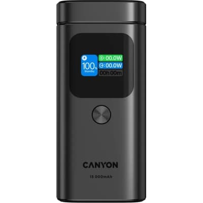 Батарея універсальна Canyon 15000mAh OnPower 150 Qi2 magnetic Grey (CNS-CPB150DG)