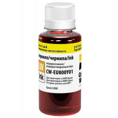 Чорнило ColorWay Epson L800 Yellow EU800Y (CW-EU800Y01)