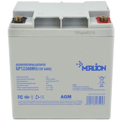 Батарея до ДБЖ Merlion 12V-26Ah (GP12260M5)