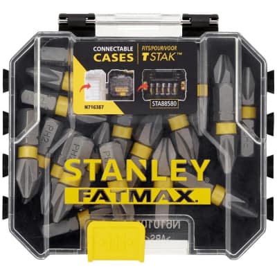 Набір біт Stanley FatMax, Phillips, Ph2, L = 25 мм, 20 шт, кейс (STA88569)