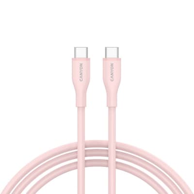 Дата кабель USB-C to USB-C 1.0m CC60SC10 60W Silicon Pink Sand Canyon (CNS-CC60SC10PS)