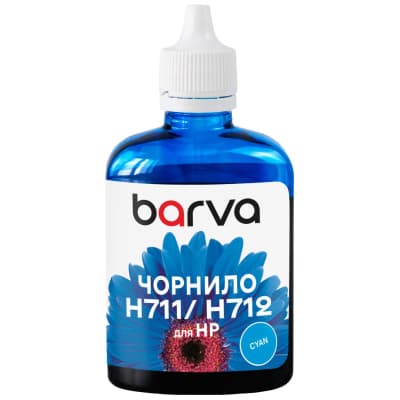 Чорнило Barva HP 711/712 100ml C, water-soluble (H711-854)