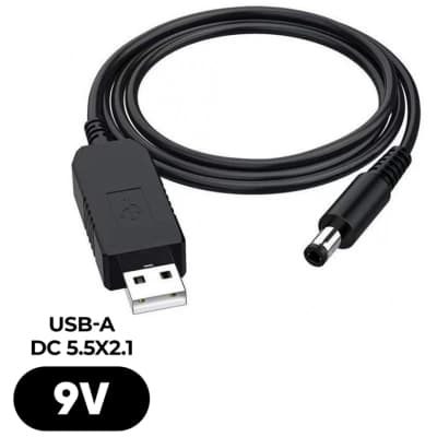 Кабель живлення USB to DC 5.5x2.1mm 9V 0.8m Armorstandart (ARM65662)