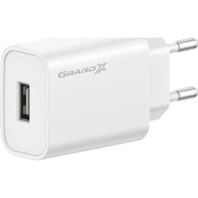 Зарядний пристрій Grand-X Quick Charge QС3.0, + cable USB -> Type C 1m white (CH-550WT)