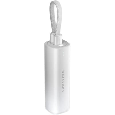 Батарея універсальна VENTION 5000mAh 20W PD, USB-C In/Out, Lightning In/Out, with cable, Gradient Gray (FHWM0)