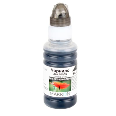 Чорнило Makkon для Epson EcoTank L-7160/L-7180 70 мл photo black (IMN-EPS-E106-70PB)