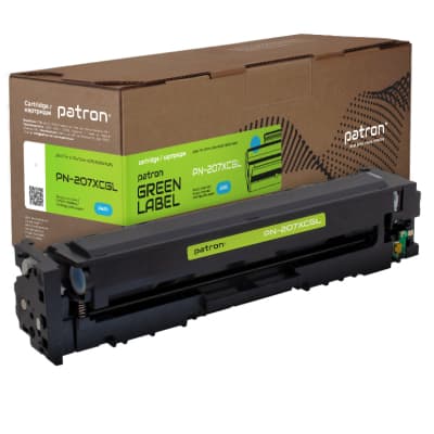 Картридж Patron HP 207X (W2211X) Green Label, cyan (PN-207XCGL)