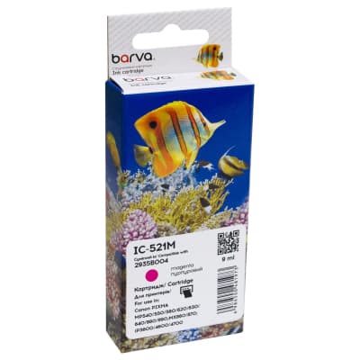 Картридж Barva Canon CLI-521M (2935B004) 650с (IC-521M)