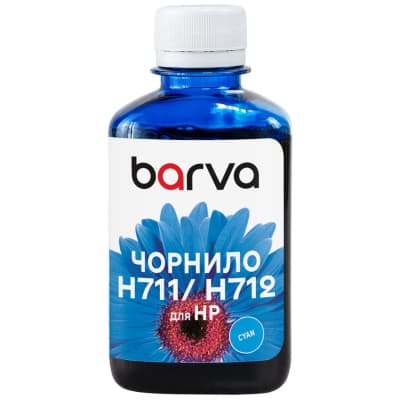 Чорнило Barva HP 711/712 180ml C, water-soluble (H711-858)