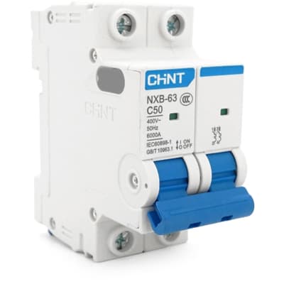 Автоматичний вимикач CHINT NXB-63-2P-C50