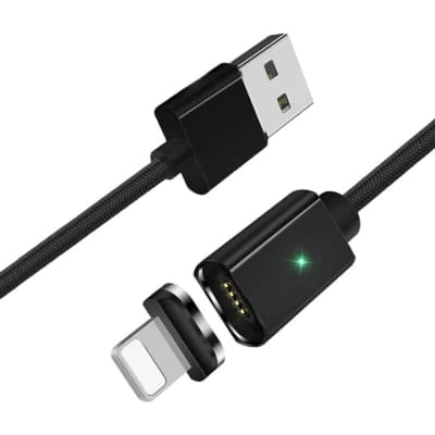 Дата кабель USB 2.0 AM to Lightning Magnetic black Essager (EXCCXL-ML01)
