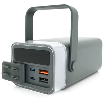 Батарея універсальна Remax 40000mAh, 22.5W, PD+QC, 2*USB+2*Type-C, Gray (RPP-596)