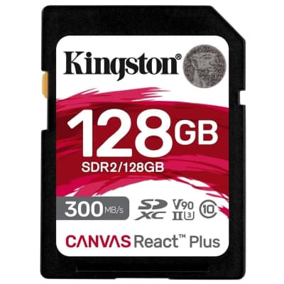 Карта пам'яті Kingston 128GB SDXC class 10 UHS-II U3 Canvas React Plus (SDR2/128GB)