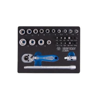 Набір інструментів KING TONY 29 шт. з принаддям (9-2528MRV)