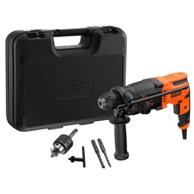 Перфоратор Black&Decker SDS-Plus, 650 Вт, 1.6 Дж, 3 режими, кейс, 3.57 кг (BEHS01)