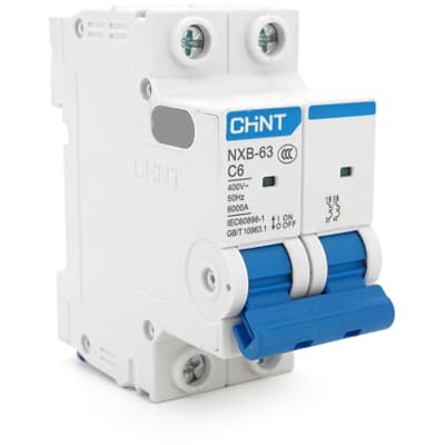 Автоматичний вимикач CHINT NXB-63-2P-C6