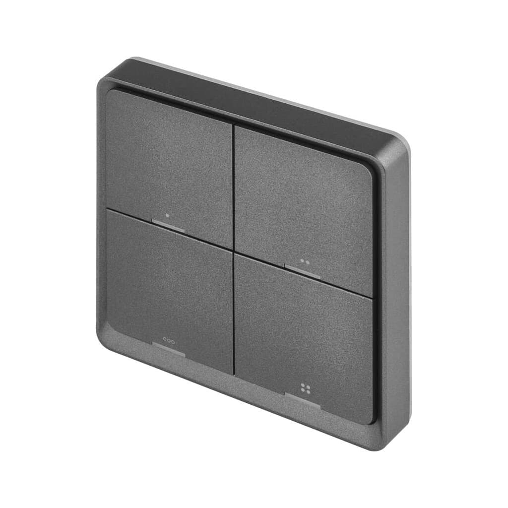 Розумний вимикач EMOS H5016 4 buttons ZigBee 3.0 Black (H5016)