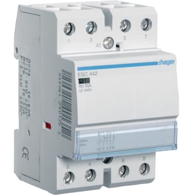 Автоматичний вимикач Hager 40 A 230V 2NO+2NC 3P (B) (ESC442)