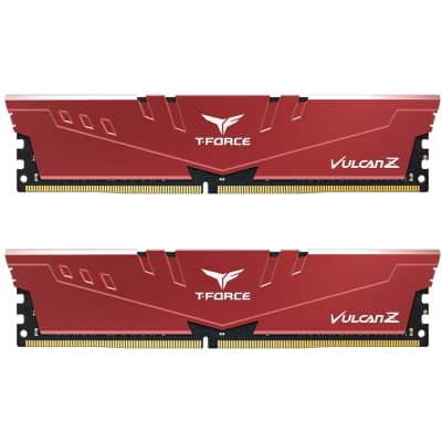 Модуль пам'яті для комп'ютера DDR4 32GB (2x16GB) 3200 MHz Vulcan Z RED Team (TLZRD432G3200C16FDC01)