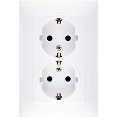 Розетка Simon SCHUKO, біла (CGSZ2/11)