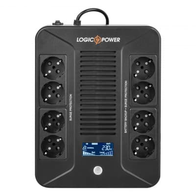 Пристрій безперебійного живлення LogicPower LP-UL800VA-8PS (16161)