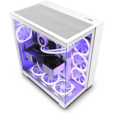 Корпус для ПК NZXT H9 Flow Edition White (CM-H91FW-01)
