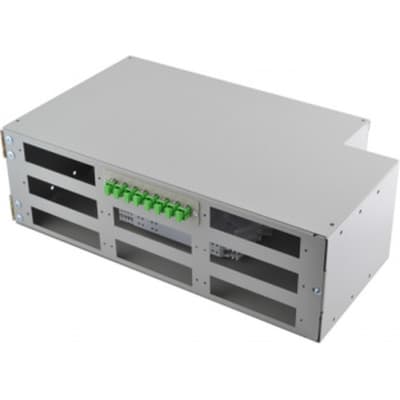 Патч-панель оптична 3U, універсальна, сплайс касети S336 Crosver (FOB 19/3-336/36-3-72)