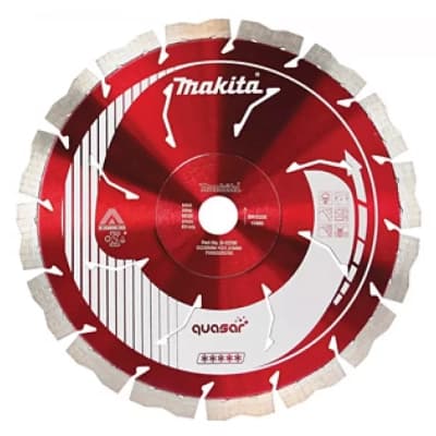 Круг відрізний Makita алмазний QUASAR по бетону та каменю сегментний 400х25,4(20) мм, сухий/мокрий різ (B-13471)