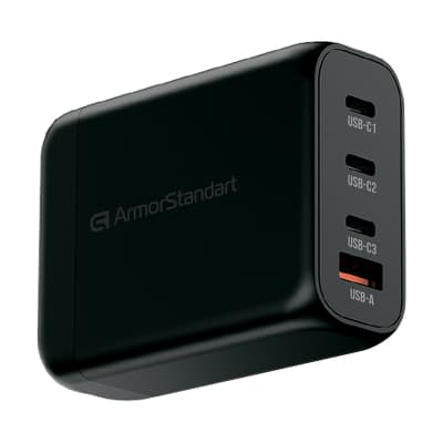 Зарядний пристрій Armorstandart ARP-131 Resolute Power USB-C 100W GaN Black (ARM70024)