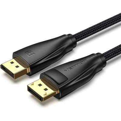 Кабель мультимедійний DisplayPort M to DisplayPort M 1.5m black VENTION (HCCBG)