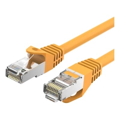 Патч-корд 8м, RJ-45 cat 6a S/FTP yellow VENTION (VPC6SSTP-Y800)