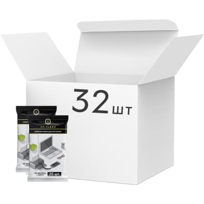 Серветки XoKo for technique 20шт BOX, 32 пачки (XO-Clean-20-32)