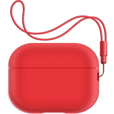 Чохол для навушників Armorstandart Silicone Case with straps для Apple Airpods Pro 2 Red (ARM68614)