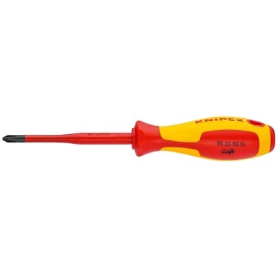 Викрутка KNIPEX з хрестовим шліцом Pozidriv VDE (98 25 01 SL)