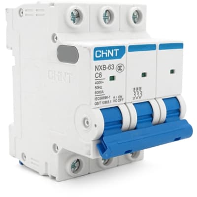 Автоматичний вимикач CHINT NXB-63-3P-C6