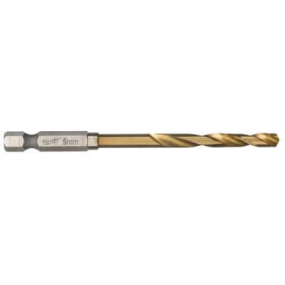 Свердло Milwaukee по металу RedHEX HSS-G TiN, 5 мм (10шт) (4932478180)