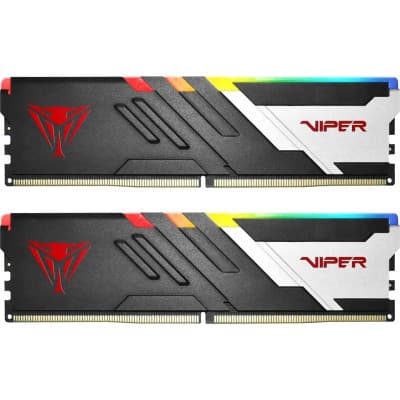 Модуль пам'яті для комп'ютера DDR5 64GB (2x32GB) 5600 MHz Viper Venom RGB Patriot (PVVR564G560C40K)