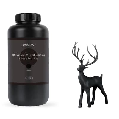 Фотополімерна смола Creality Resin, LCD Standard Plus 1кг, black, transparent (3302020090)