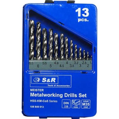 Набір свердл S&R 1.5-6.5мм MEISTER Co5 13шт (108849013)