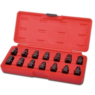 Набір торцевих головок Toptul для маслозливних пробок 14шт. (JGAI1403)